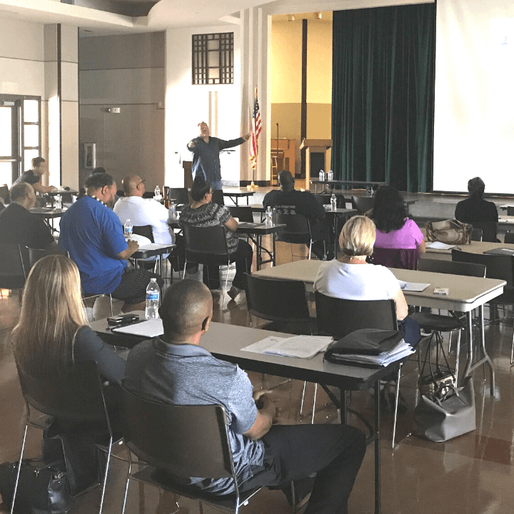Greg Williams teaching educators